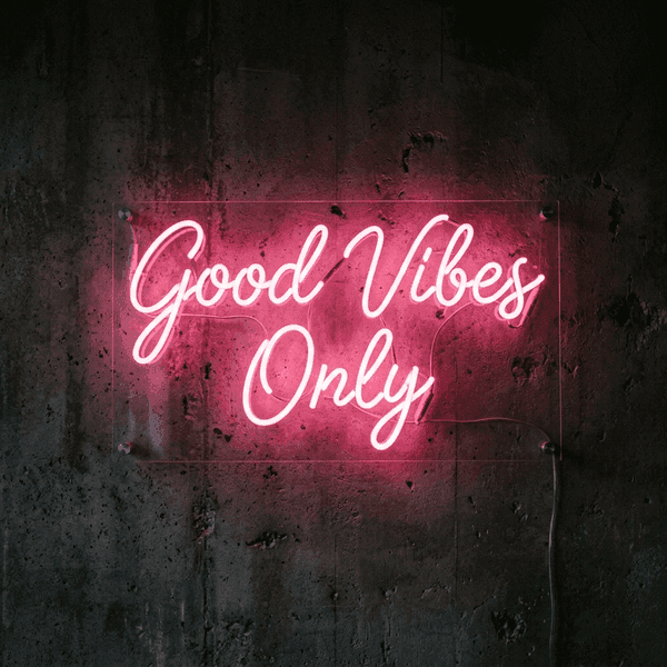 Good Vibes Only Neon Sign
