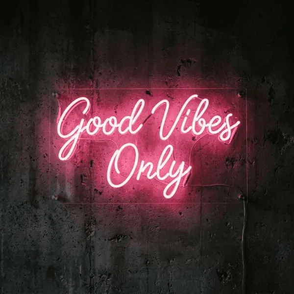 Good Vibes Only Neon Sign